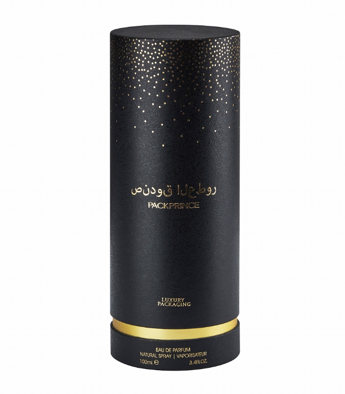 Paper tube for body spray packaging measurement and fit example