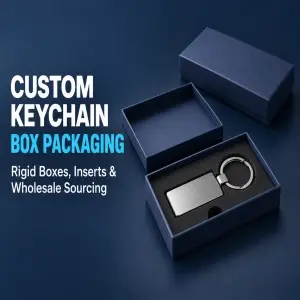 Custom Keychain Box Packaging: Rigid Boxes & Inserts