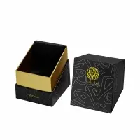 Luxury Gold Card Paper Lid and Base Perfume Box with Custom Insert