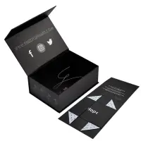 Custom Luxury Matte Black Magnetic Closure Boxes for Shoes, Bags & Apparel