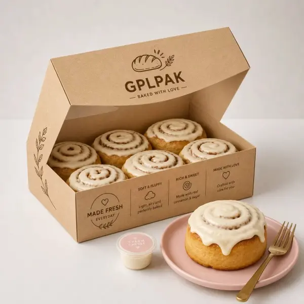Custom Cinnamon Roll Packaging Boxes Wholesale | GPLPAK