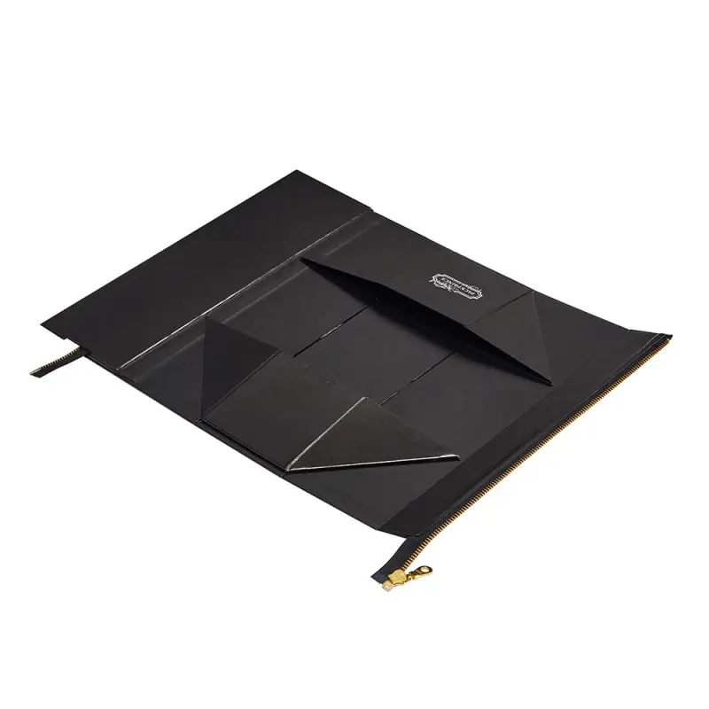 Scodix Zipper Wine Whisky Paper Packaging Box 