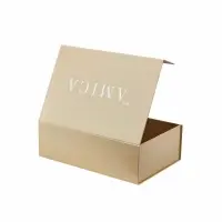 Premium Custom T-Shirt Packaging Box — Foldable Rigid Box with Ribbon Closure