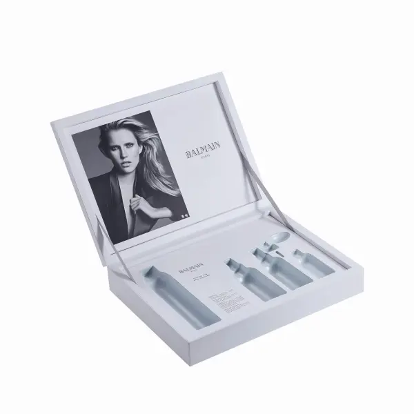 Custom Logo Flip-Top Rigid Hard Paper Box Packaging for Cosmetic & Skincare Sets