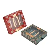 Luxury Custom Skincare Paper Drawer Box with Blister Tray and Clear Window for Cosmetic Packaging – OEM Beauty Box Supplier