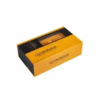 Custom Log Rigid Cardboard Magnetic Closure Boxes For Wine Bottle