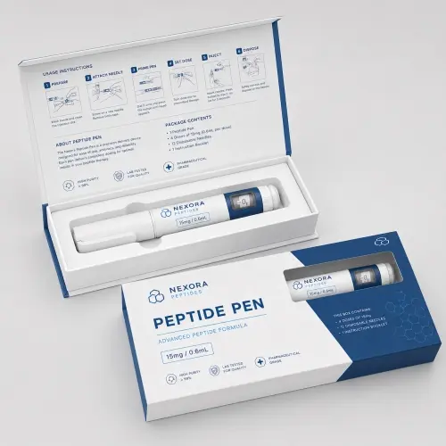 Custom Peptide Packaging Boxes with Window Design