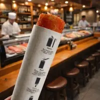 Direct Factory Paper Tube Sushi Cylinder Push pop Up Roll Packaging Pushpop Verpackung Sushi Boxes