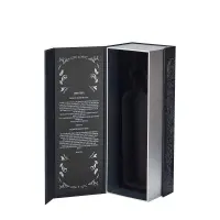 Foil Stamping Rigid Wine Whisky Packaging Box