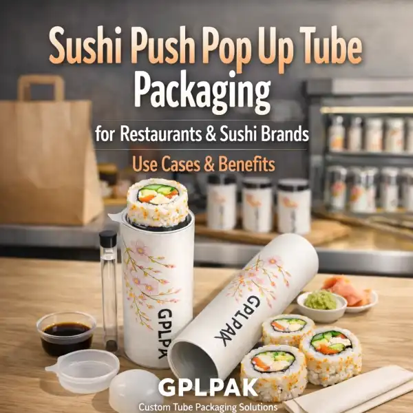 Sushi Push Pop Up Tube Packaging for Restaurants & Sushi Brands: Use Cases and Benefits
