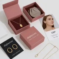 Elegant Personalized Jewelry Storage Box for Ring Necklace Earring Bracelet Display