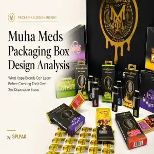Muha Meds Packaging Box Design Analysis for Custom 2ml Disposable Vape Boxes