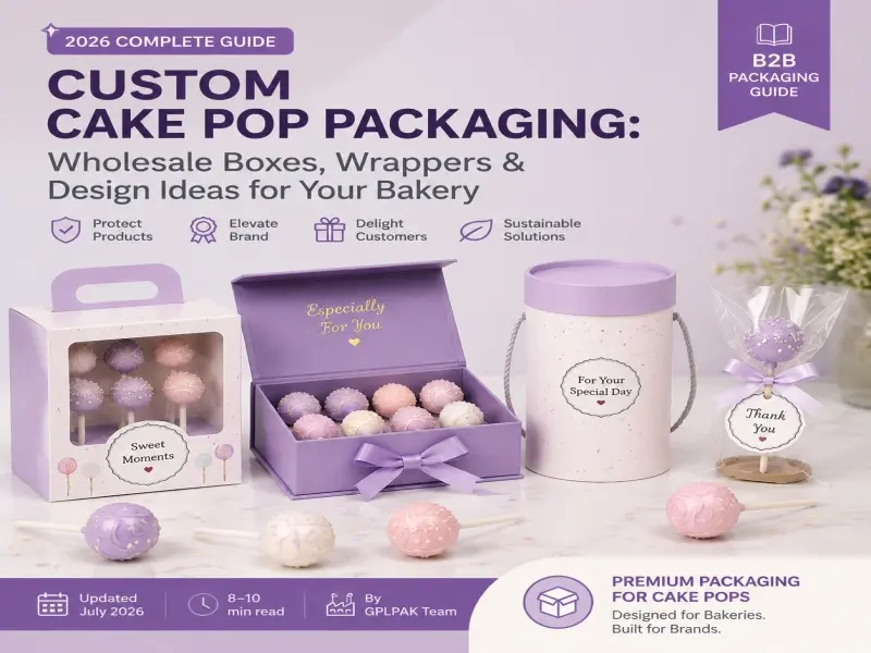 Custom Cake Pop Packaging Wholesale Boxes Wrappers and Design Ideas for Your Bakery