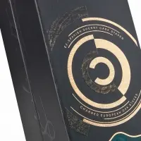 Custom Personalized Premium Natural Empty Double-Door Paper Wine Box Packaging With Foil-Stamped Logo