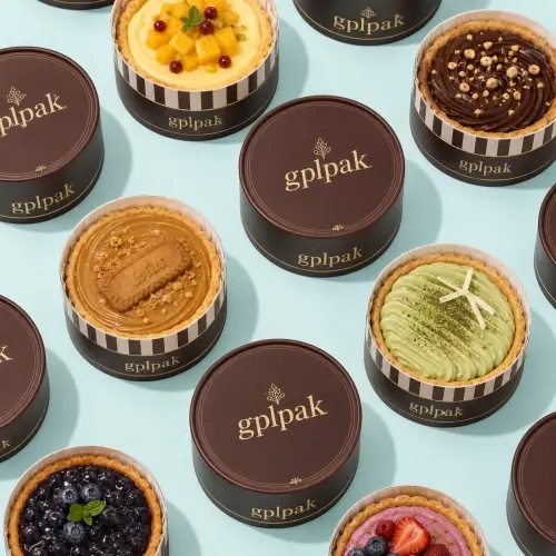 Custom Round Individual Cupcake Paper Packaging Box