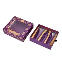 Luxury Custom Skincare Paper Drawer Box with Blister Tray and Clear Window for Cosmetic Packaging – OEM Beauty Box Supplier