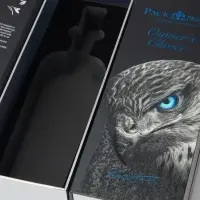 Customized Design Flip Top Rigid Cardboard Scodix Print Uv Logo Paper Box For Wine/Whiskey