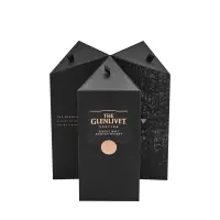 Wholesale Cardboard Wine Storage Boxes Heavy Duty Black Rigid Packaging 3 Bottle Wine and Glass Gift Box Set