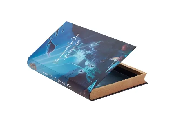  Custom Luxury Premium Color Blue Rigid Cardboard with Magnetic Flap Packaging Book Style Gift Box