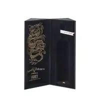 New Arrival Factory Luxury Embossed Logo Rigid Cardboard Whisky Magnetic Wine Alcohol Gift Box Packaging for Single Wine Bottle