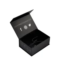 Custom Luxury Matte Black Magnetic Closure Boxes for Shoes, Bags & Apparel