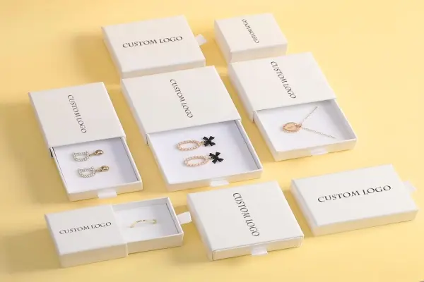 Luxury Custom Jewelry Box for Ring Necklace Earring Bracelet Storage and Gift Packaging