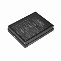 Custom Logo Rigid Paper Cardboard Makeup Skincare Set 2 Pieces Nail Polish Packaging Box With Window
