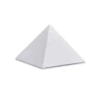 White Triangular Pyramid Rigid Lid and Base Box | Unique Custom-Shaped Luxury Packaging