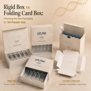 Rigid Box vs Folding Card Box: Choosing the Best Packaging for 3ml Peptide Vials