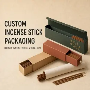 Custom Incense Stick Packaging Guide: Box Styles, Materials, Printing & Wholesale Costs