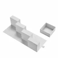 Custom Luxury White Multi-Layer Rotating Gift Box with Lid and Base Structure