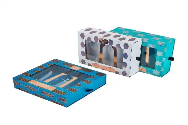 Luxury Custom Skincare Paper Drawer Box with Blister Tray and Clear Window for Cosmetic Packaging – OEM Beauty Box Supplier