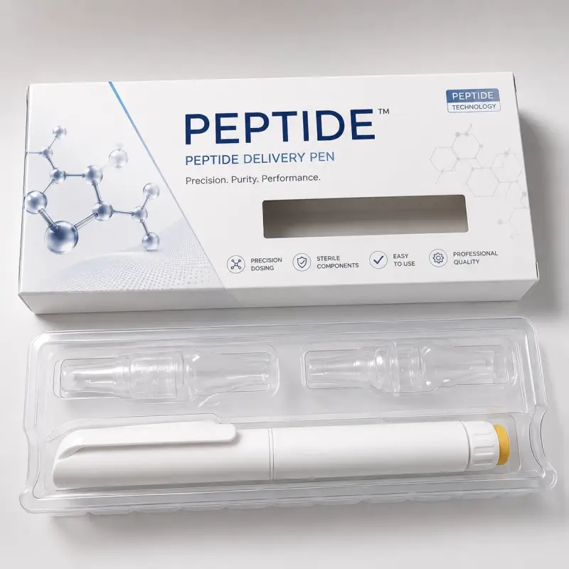 Disposable Injectable Peptide Pen Folding Carton Box