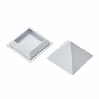 White Triangular Pyramid Rigid Lid and Base Box | Unique Custom-Shaped Luxury Packaging