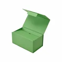 Eco-Friendly Green Foldable Rigid Box with Tuck Closure