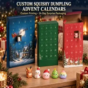How To Custom Christmas Dumpling Squishy Advent Calendar Packaging Boxes | GPLPAK