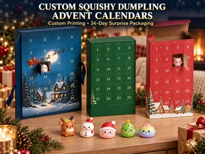 How To Custom Christmas Dumpling Squishy Advent Calendar Packaging Boxes | GPLPAK