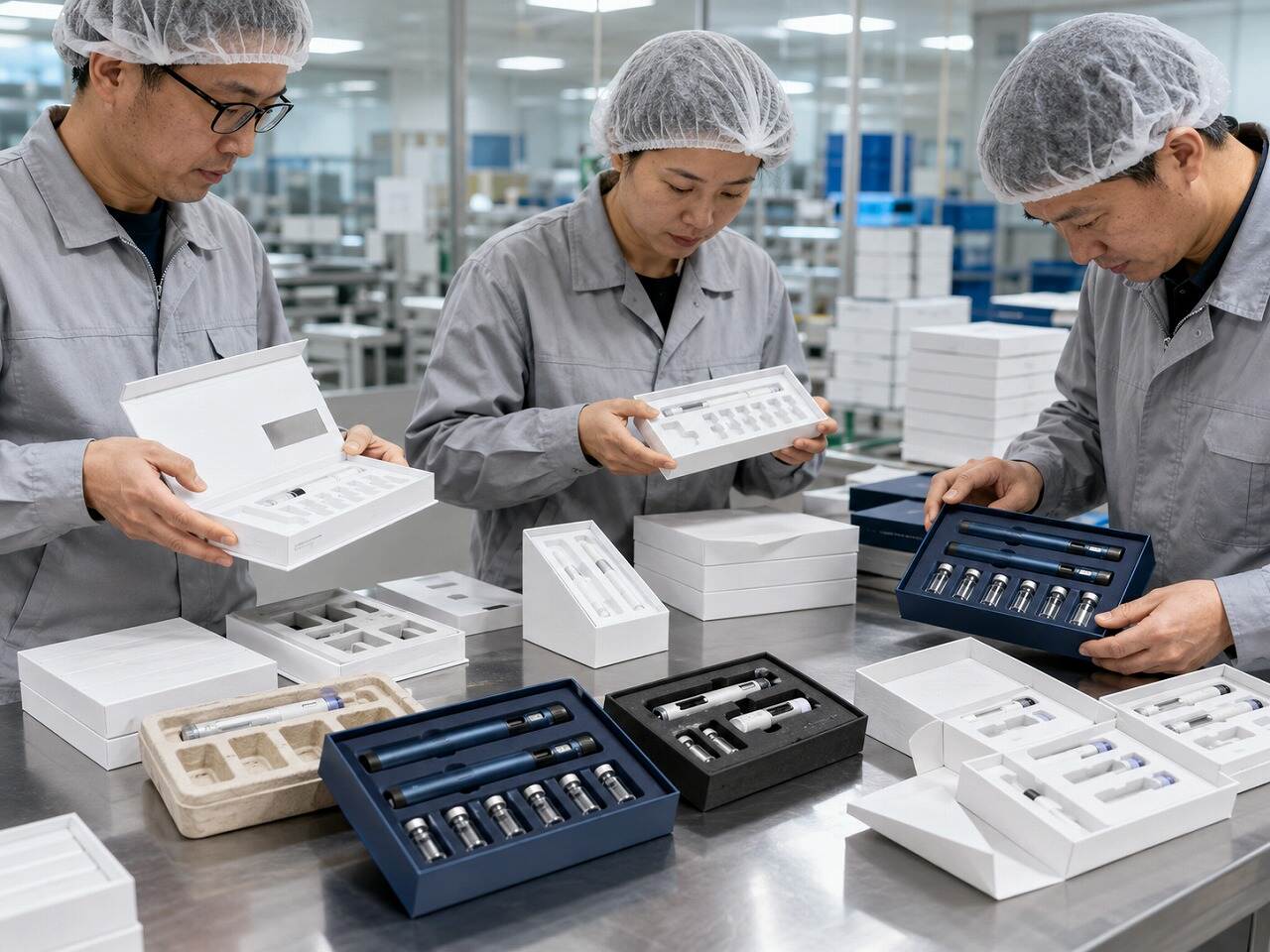 peptides injectable packaging box production line peptides injectable packaging box production line