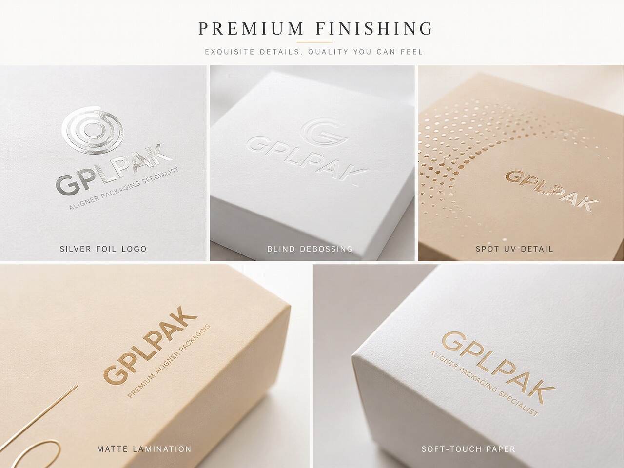 Teeth Aligner Packaging Box surface finishing Teeth Aligner Packaging Box surface finishing