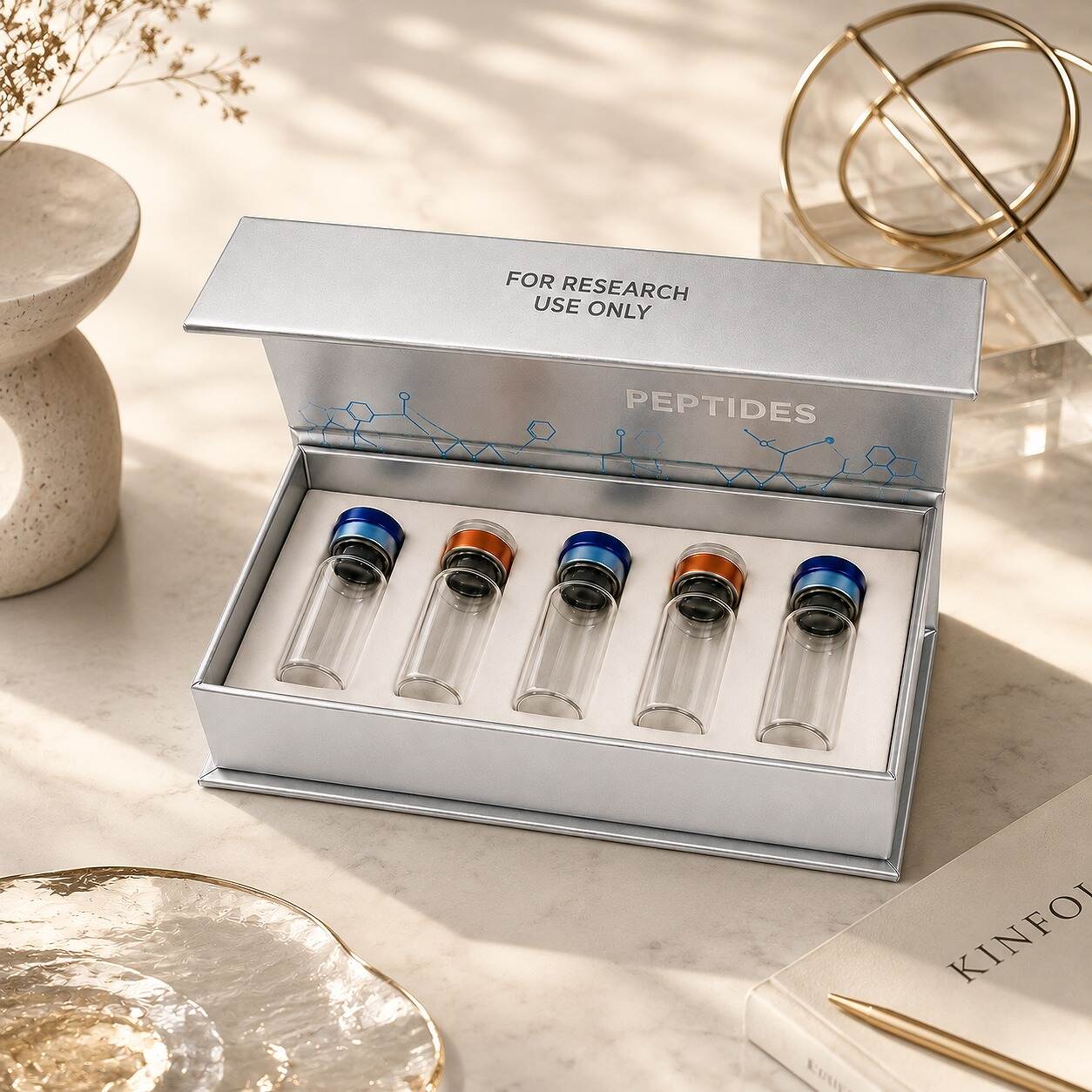 Peptide vial box