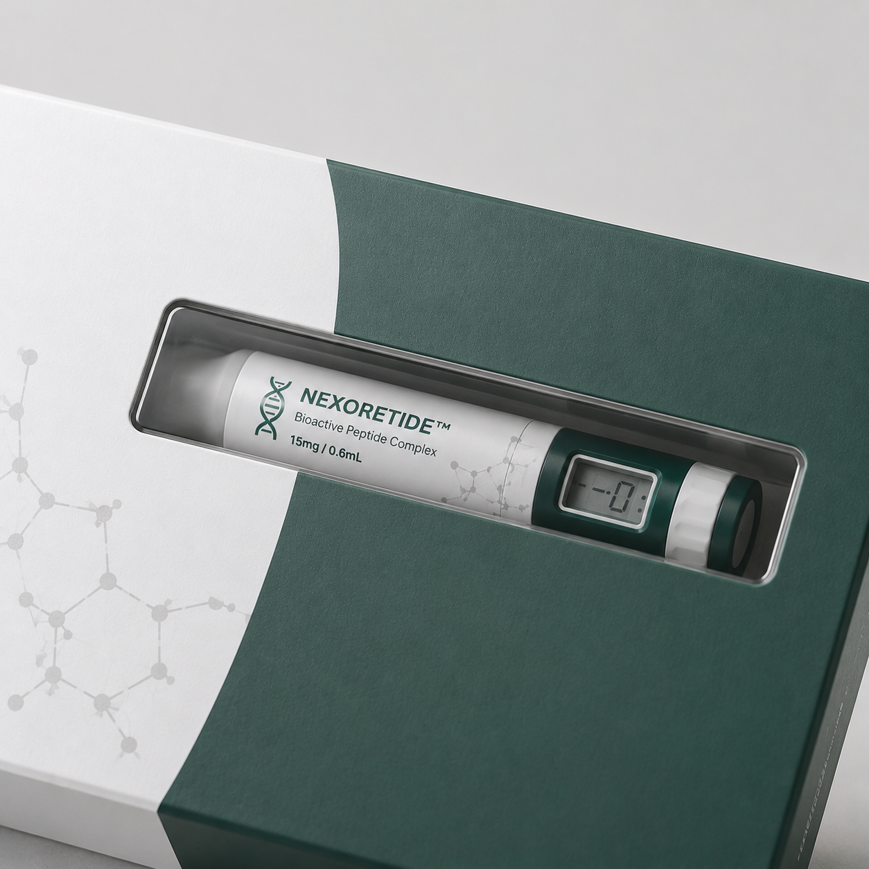 peptides pen packaging with window