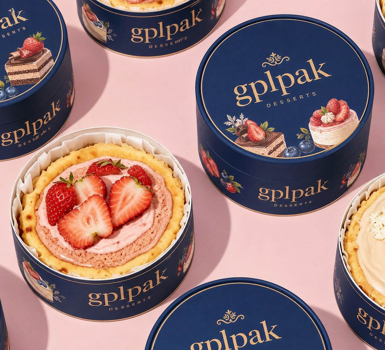 custom print cupcake paper tube