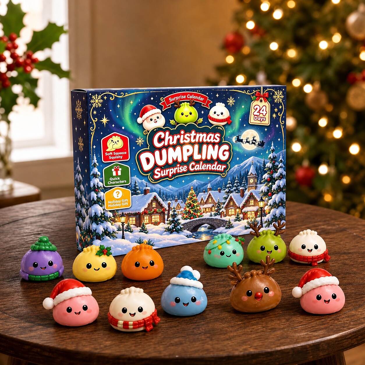 Custom Squishy Dumpling Advent Calendar Boxes Custom Squishy Dumpling Advent Calendar Boxes