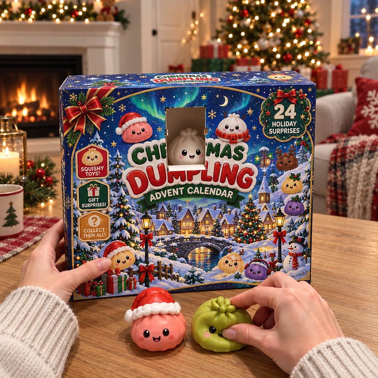easy peel Squishy Dumpling Advent Calendar Boxes easy peel Squishy Dumpling Advent Calendar Boxes