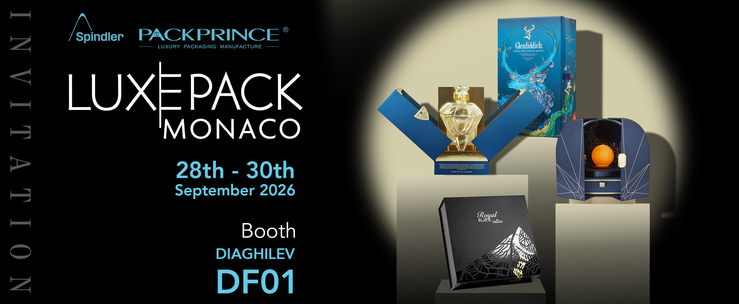 Premium luxury packaging display at LUXE PACK Monaco 2026 by GPLPAK